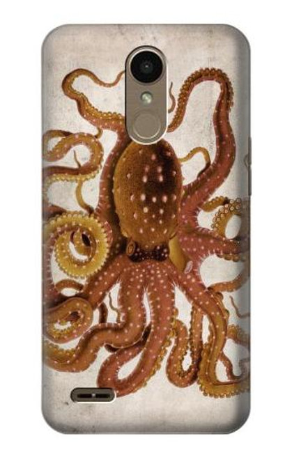 S2801 Vintage Octopus Funda Carcasa Case para LG K10 (2018), LG K30