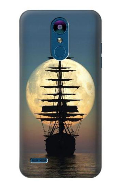S2897 Pirate Ship Moon Night Funda Carcasa Case para LG K8 (2018)
