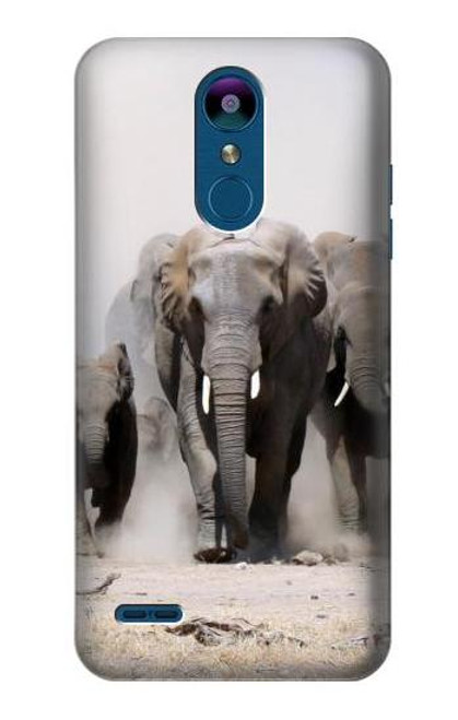 S3142 African Elephant Funda Carcasa Case para LG K8 (2018)