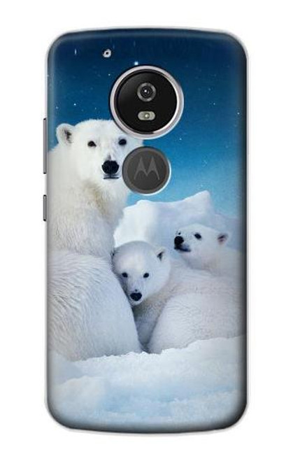 S0285 Polar Bear Family Arctic Funda Carcasa Case para Motorola Moto G6 Play, Moto G6 Forge, Moto E5