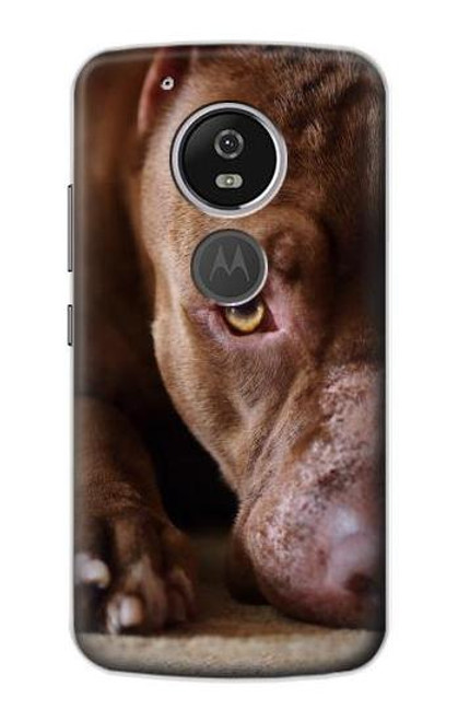 S0519 PitBull Face Funda Carcasa Case para Motorola Moto G6 Play, Moto G6 Forge, Moto E5