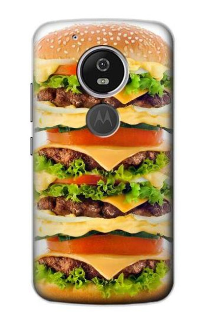 S0790 Hamburger Funda Carcasa Case para Motorola Moto G6 Play, Moto G6 Forge, Moto E5