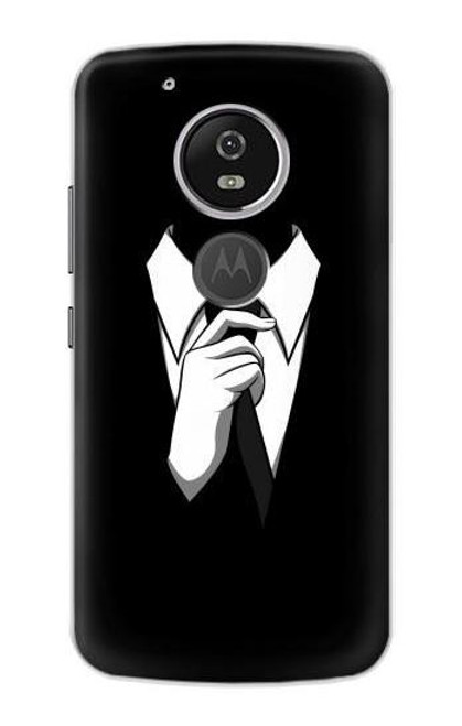 S1591 Anonymous Man in Black Suit Funda Carcasa Case para Motorola Moto G6 Play, Moto G6 Forge, Moto E5