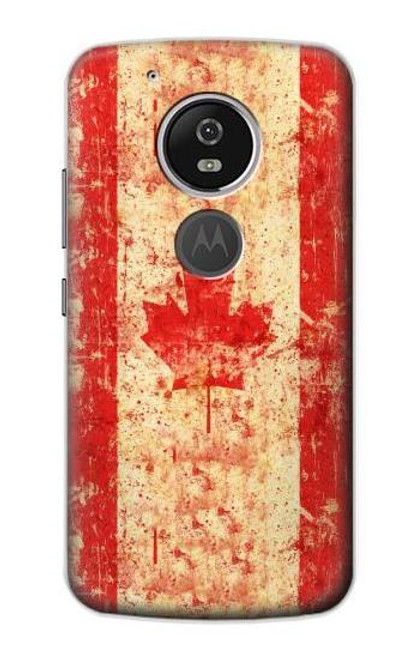S1603 Canada Flag Old Vintage Funda Carcasa Case para Motorola Moto G6 Play, Moto G6 Forge, Moto E5