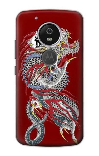 S2104 Yakuza Dragon Tattoo Funda Carcasa Case para Motorola Moto G6 Play, Moto G6 Forge, Moto E5