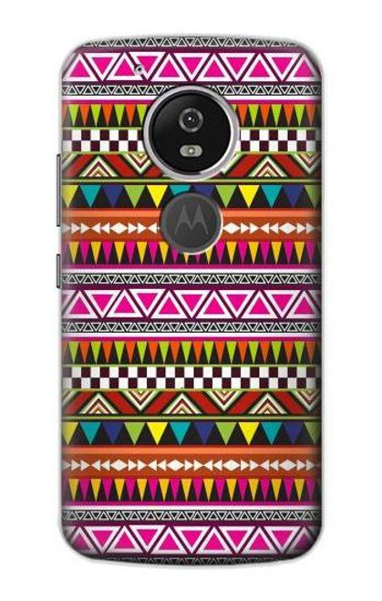 S2292 Aztec Tribal Pattern Funda Carcasa Case para Motorola Moto G6 Play, Moto G6 Forge, Moto E5