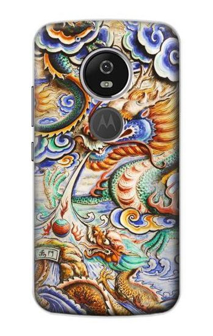 S2584 Traditional Chinese Dragon Art Funda Carcasa Case para Motorola Moto G6 Play, Moto G6 Forge, Moto E5