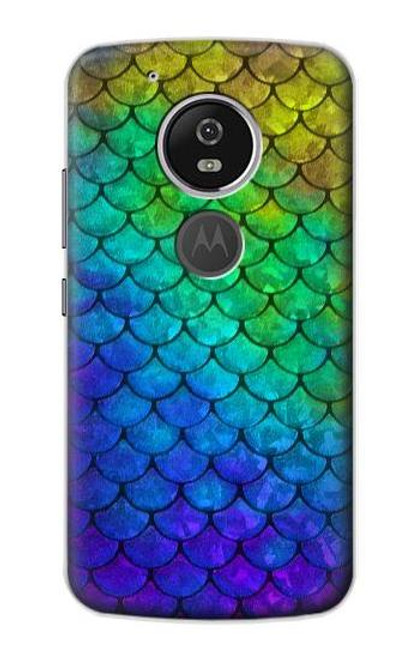 S2930 Mermaid Fish Scale Funda Carcasa Case para Motorola Moto G6 Play, Moto G6 Forge, Moto E5