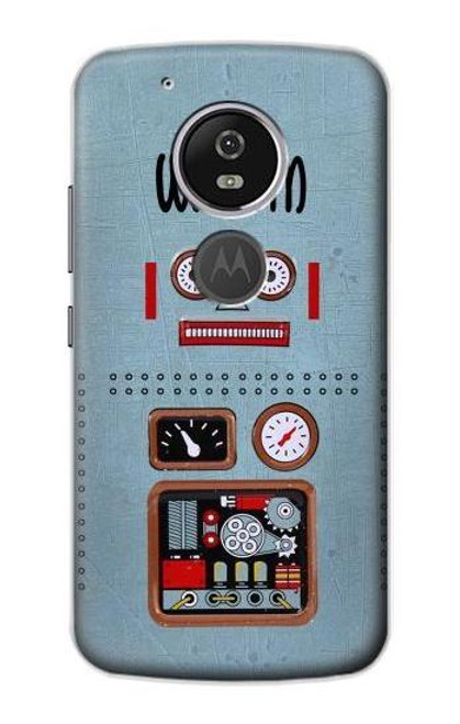 S3040 Retro Robot Toy Funda Carcasa Case para Motorola Moto G6 Play, Moto G6 Forge, Moto E5