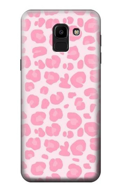 S2213 Pink Leopard Pattern Funda Carcasa Case para Samsung Galaxy J6 (2018)