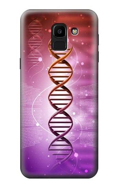 S2573 Dna Genetic Code Funda Carcasa Case para Samsung Galaxy J6 (2018)