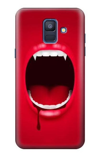 S2103 Vampire Mouth Funda Carcasa Case para Samsung Galaxy A6 (2018)