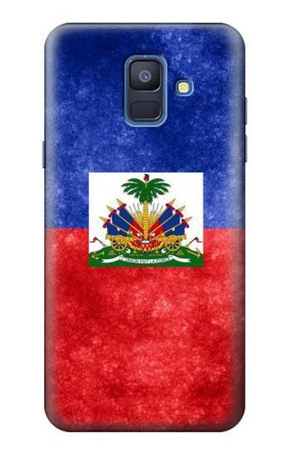 S3022 Haiti Flag Funda Carcasa Case para Samsung Galaxy A6 (2018)