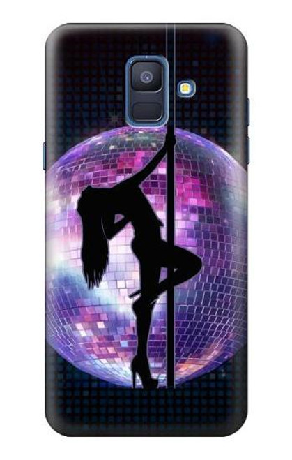 S3284 Sexy Girl Disco Pole Dance Funda Carcasa Case para Samsung Galaxy A6 (2018)