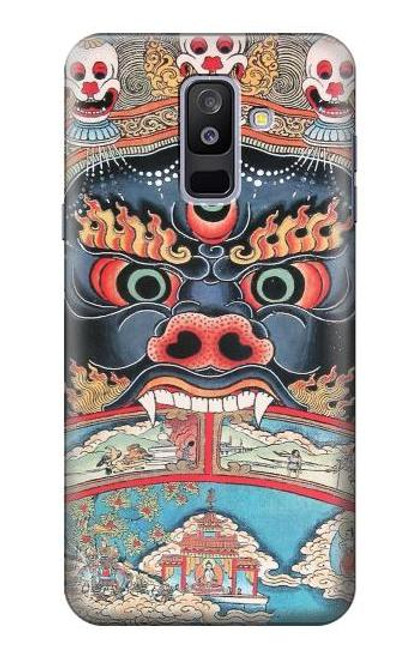 S0572 Tibet Art Funda Carcasa Case para Samsung Galaxy A6+ (2018), J8 Plus 2018, A6 Plus 2018