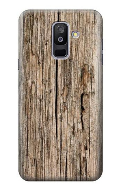 S0600 Wood Graphic Printed Funda Carcasa Case para Samsung Galaxy A6+ (2018), J8 Plus 2018, A6 Plus 2018