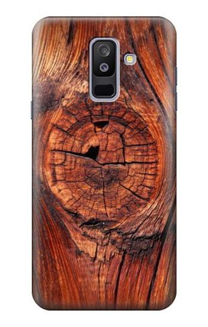 S0603 Wood Graphic Printed Funda Carcasa Case para Samsung Galaxy A6+ (2018), J8 Plus 2018, A6 Plus 2018