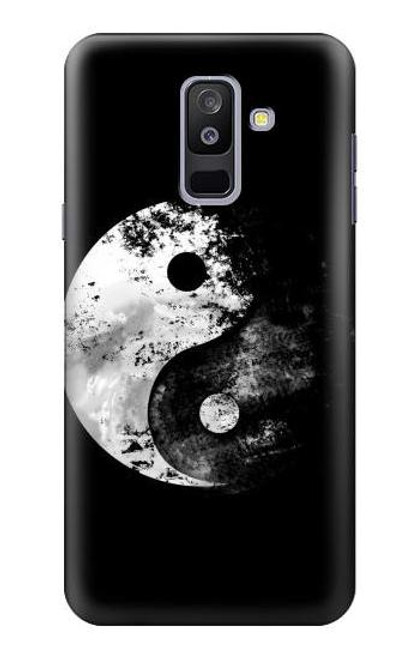 S1372 Moon Yin-Yang Funda Carcasa Case para Samsung Galaxy A6+ (2018), J8 Plus 2018, A6 Plus 2018