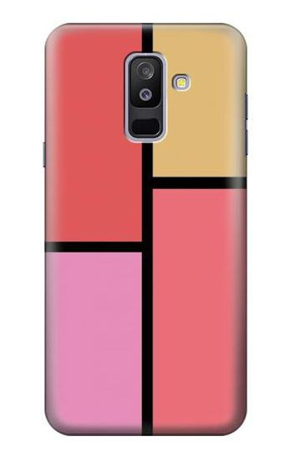 S2795 Cheek Palette Color Funda Carcasa Case para Samsung Galaxy A6+ (2018), J8 Plus 2018, A6 Plus 2018