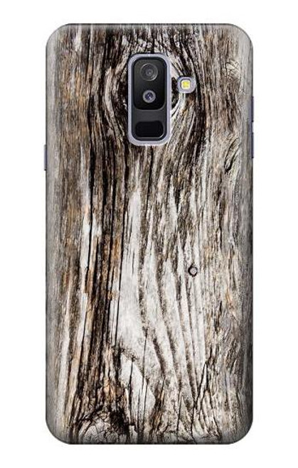 S2844 Old Wood Bark Graphic Funda Carcasa Case para Samsung Galaxy A6+ (2018), J8 Plus 2018, A6 Plus 2018