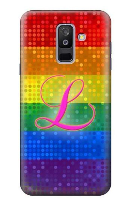 S2900 Rainbow LGBT Lesbian Pride Flag Funda Carcasa Case para Samsung Galaxy A6+ (2018), J8 Plus 2018, A6 Plus 2018