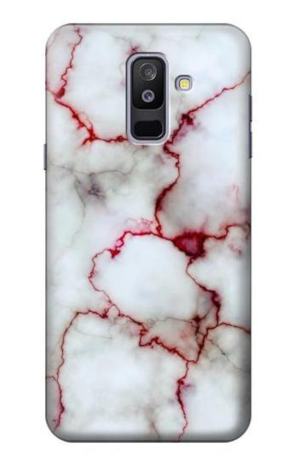 S2920 Bloody Marble Funda Carcasa Case para Samsung Galaxy A6+ (2018), J8 Plus 2018, A6 Plus 2018