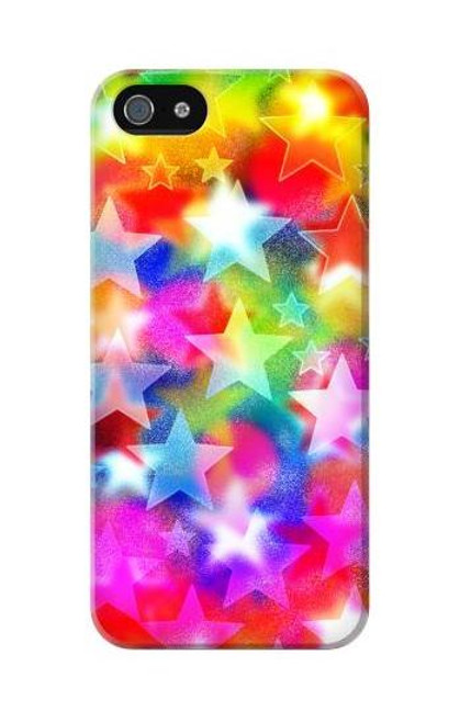 S3292 Colourful Disco Star Funda Carcasa Case para iPhone 5C