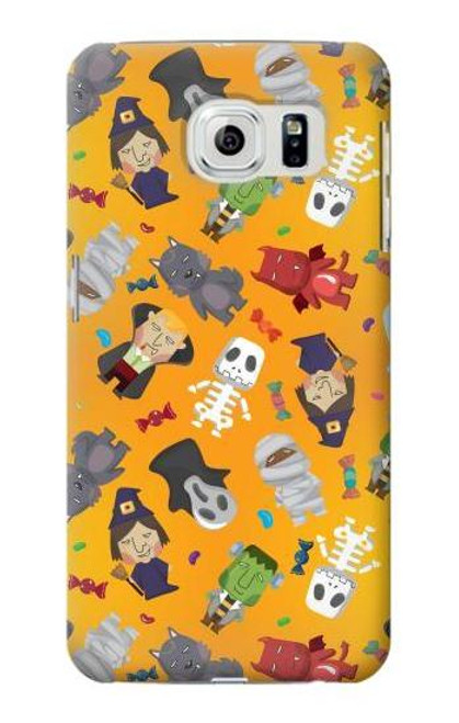 S3275 Cute Halloween Cartoon Pattern Funda Carcasa Case para Samsung Galaxy S6