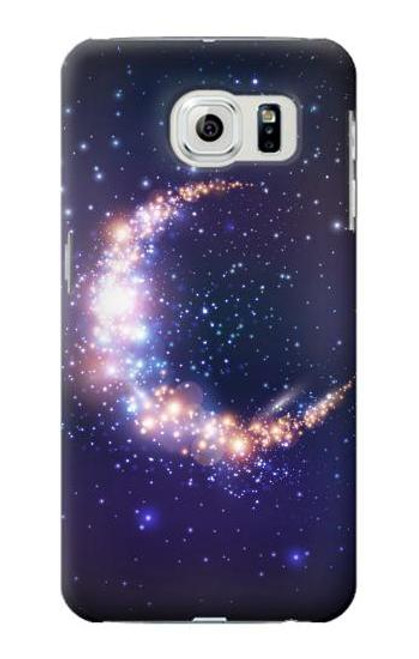 S3324 Crescent Moon Galaxy Funda Carcasa Case para Samsung Galaxy S6
