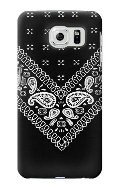 S3363 Bandana Black Pattern Funda Carcasa Case para Samsung Galaxy S6