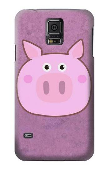 S3269 Pig Cartoon Funda Carcasa Case para Samsung Galaxy S5