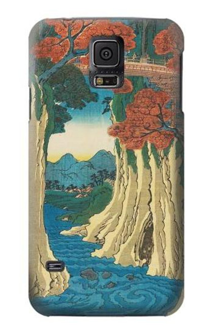 S3348 Utagawa Hiroshige The Monkey Bridge Funda Carcasa Case para Samsung Galaxy S5