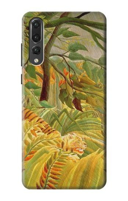 S3344 Henri Rousseau Tiger in a Tropical Storm Funda Carcasa Case para Huawei P20 Pro