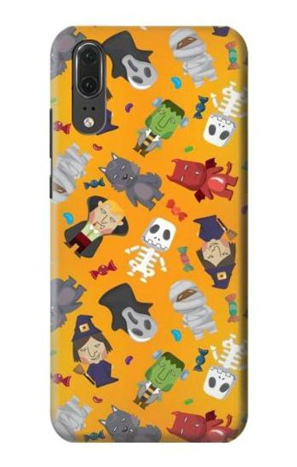 S3275 Cute Halloween Cartoon Pattern Funda Carcasa Case para Huawei P20