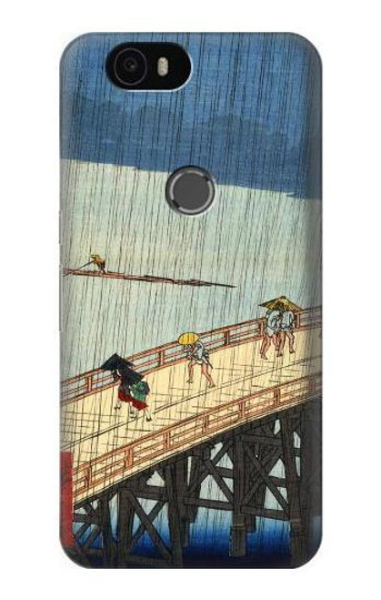 S3347 Utagawa Hiroshige Sudden shower Funda Carcasa Case para Huawei Nexus 6P