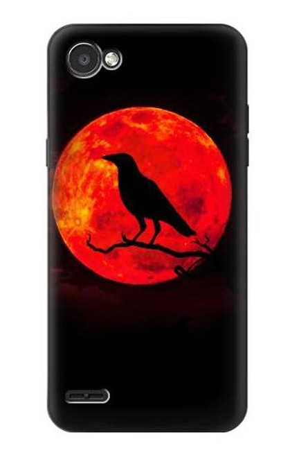 S3328 Crow Red Moon Funda Carcasa Case para LG Q6