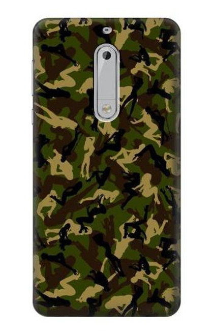 S3356 Sexy Girls Camo Camouflage Funda Carcasa Case para Nokia 5