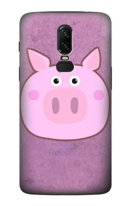 S3269 Pig Cartoon Funda Carcasa Case para OnePlus 6