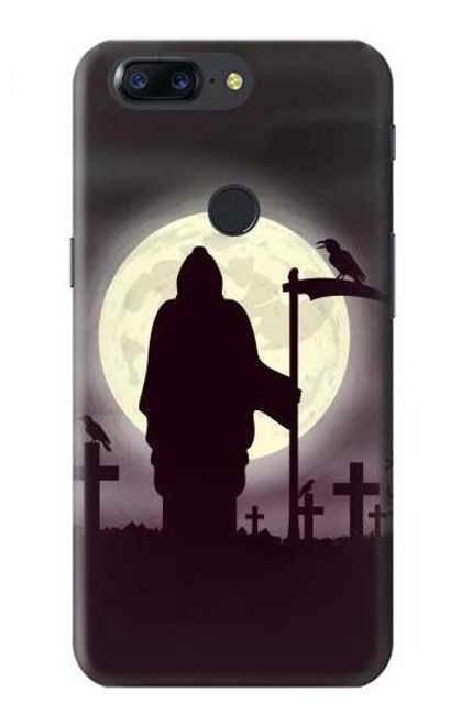 S3262 Grim Reaper Night Moon Cemetery Funda Carcasa Case para OnePlus 5T