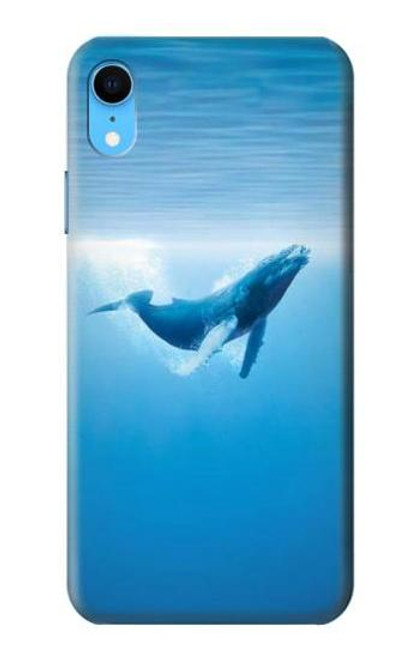 S0843 Blue Whale Funda Carcasa Case para iPhone XR