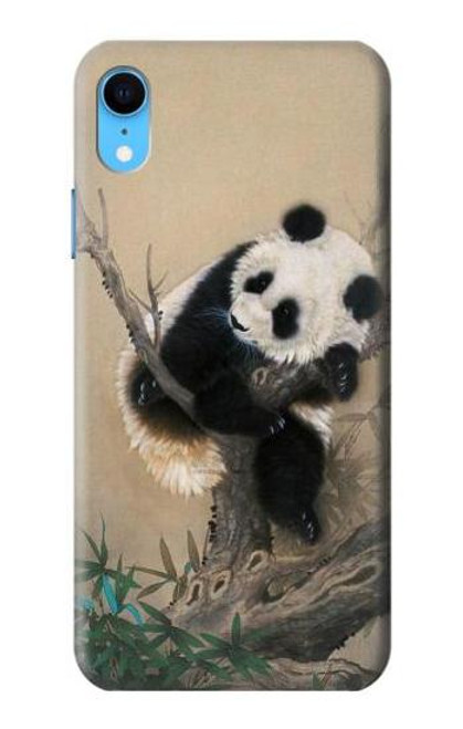 S2210 Panda Fluffy Art Painting Funda Carcasa Case para iPhone XR