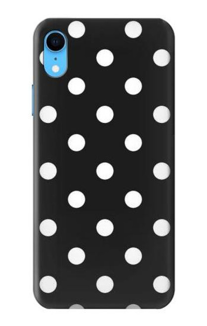 S2299 Black Polka Dots Funda Carcasa Case para iPhone XR