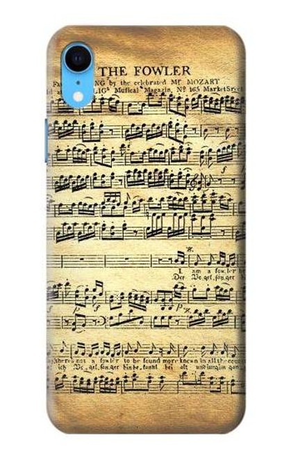 S2667 The Fowler Mozart Music Sheet Funda Carcasa Case para iPhone XR