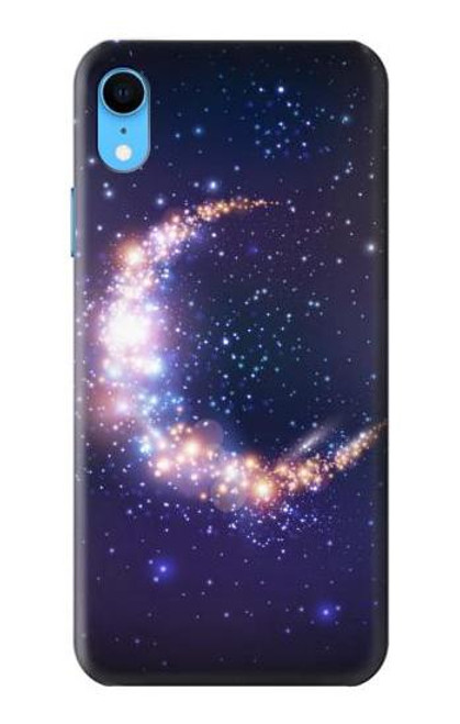 S3324 Crescent Moon Galaxy Funda Carcasa Case para iPhone XR