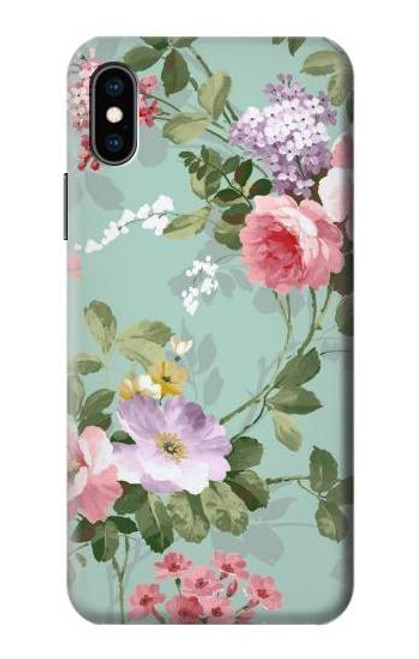 S2178 Flower Floral Art Painting Funda Carcasa Case para iPhone X, iPhone XS