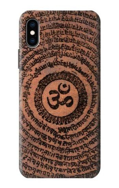 S2874 Om Symbol Tattoo Funda Carcasa Case para iPhone X, iPhone XS