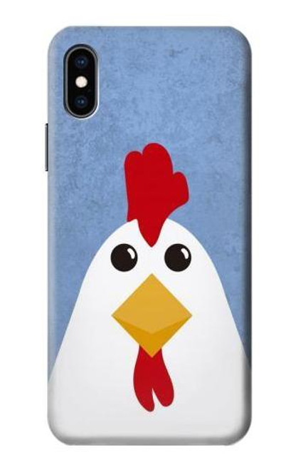 S3254 Chicken Cartoon Funda Carcasa Case para iPhone X, iPhone XS