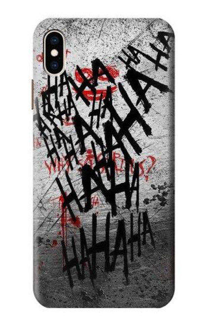 S3073 Joker Hahaha Blood Splash Funda Carcasa Case para iPhone XS Max