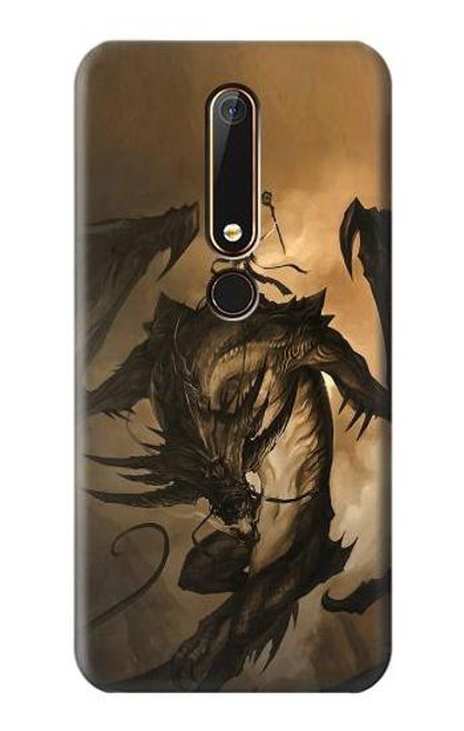 S0388 Dragon Rider Funda Carcasa Case para Nokia 6.1, Nokia 6 2018