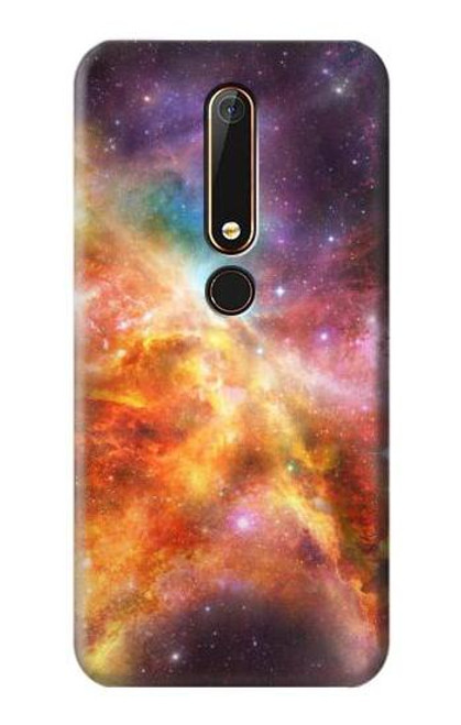 S1963 Nebula Rainbow Space Funda Carcasa Case para Nokia 6.1, Nokia 6 2018